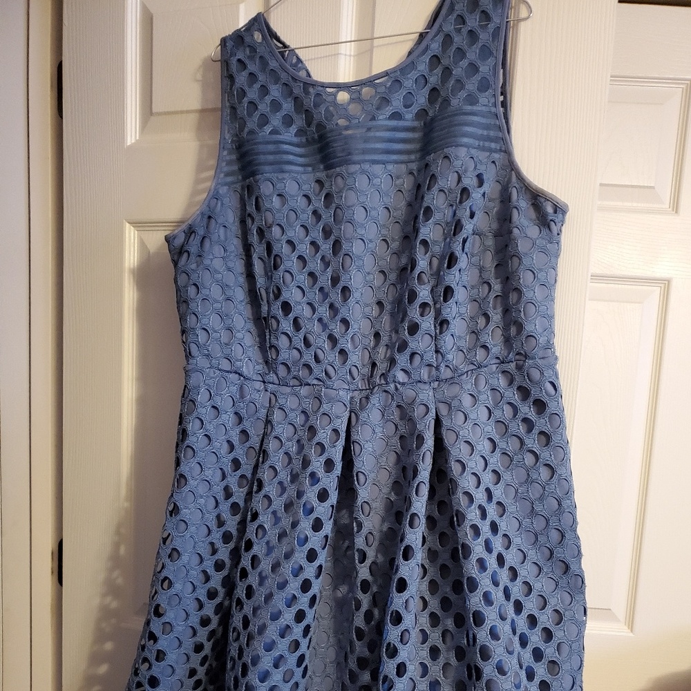Blue Polka Dot Dress